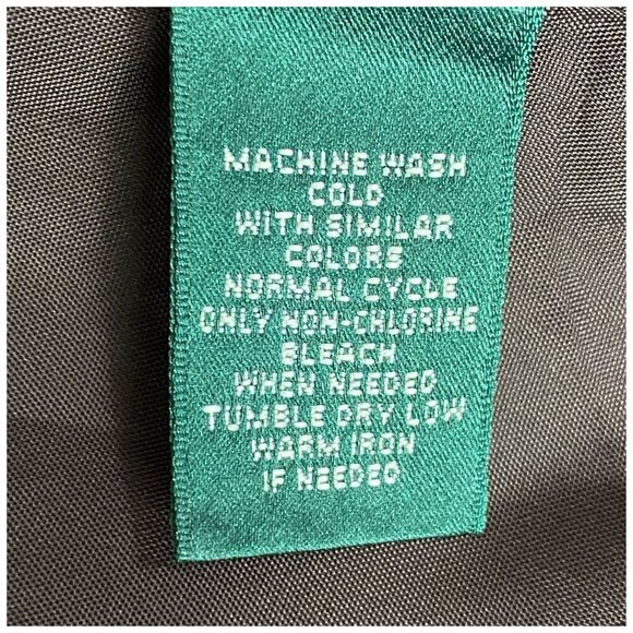 LAUREN Ralph Lauren Chocolate Brown Grid Print Blazer Jacket Lagenlook Sz P/P XS - Picture 9 of 9